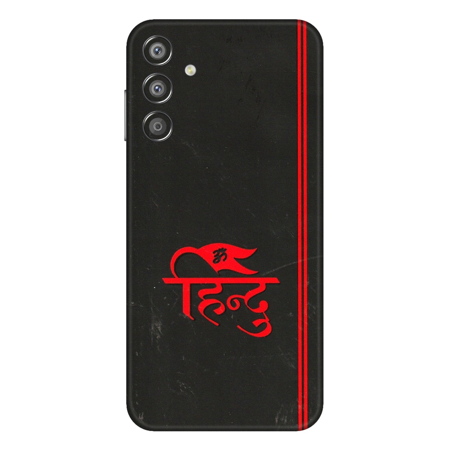 Samsung M/F/Note/Flip and C Phone Skins (All Models) - Hindu Black - 3D Embossed Finish (L-153) Samsung Galaxy F15 (5G)