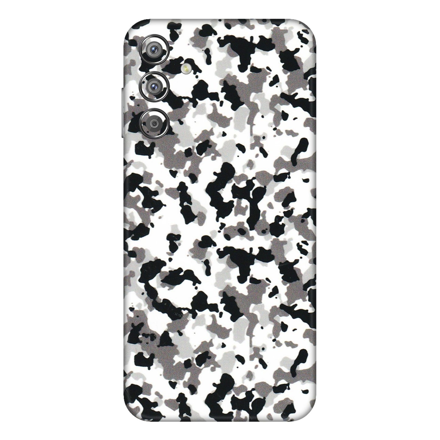 Samsung M/F/Note/Flip and C Phone Skins (All Models) - White Black Camouflage - 3D Embossed Finish (L-18) Samsung Galaxy F15 (5G)