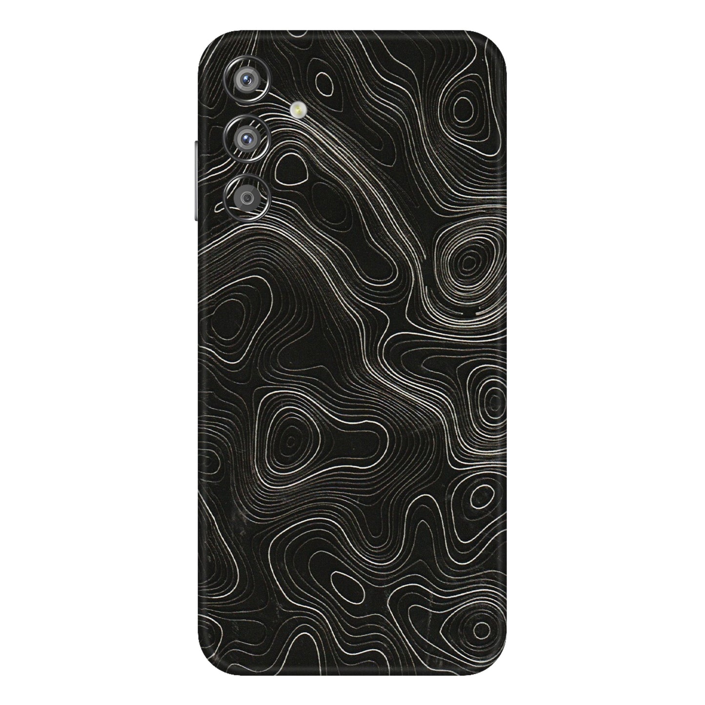 Samsung M/F/Note/Flip and C Phone Skins (All Models) - Black Swirl - 3D Embossed Finish (L-196) Samsung Galaxy F15 (5G)