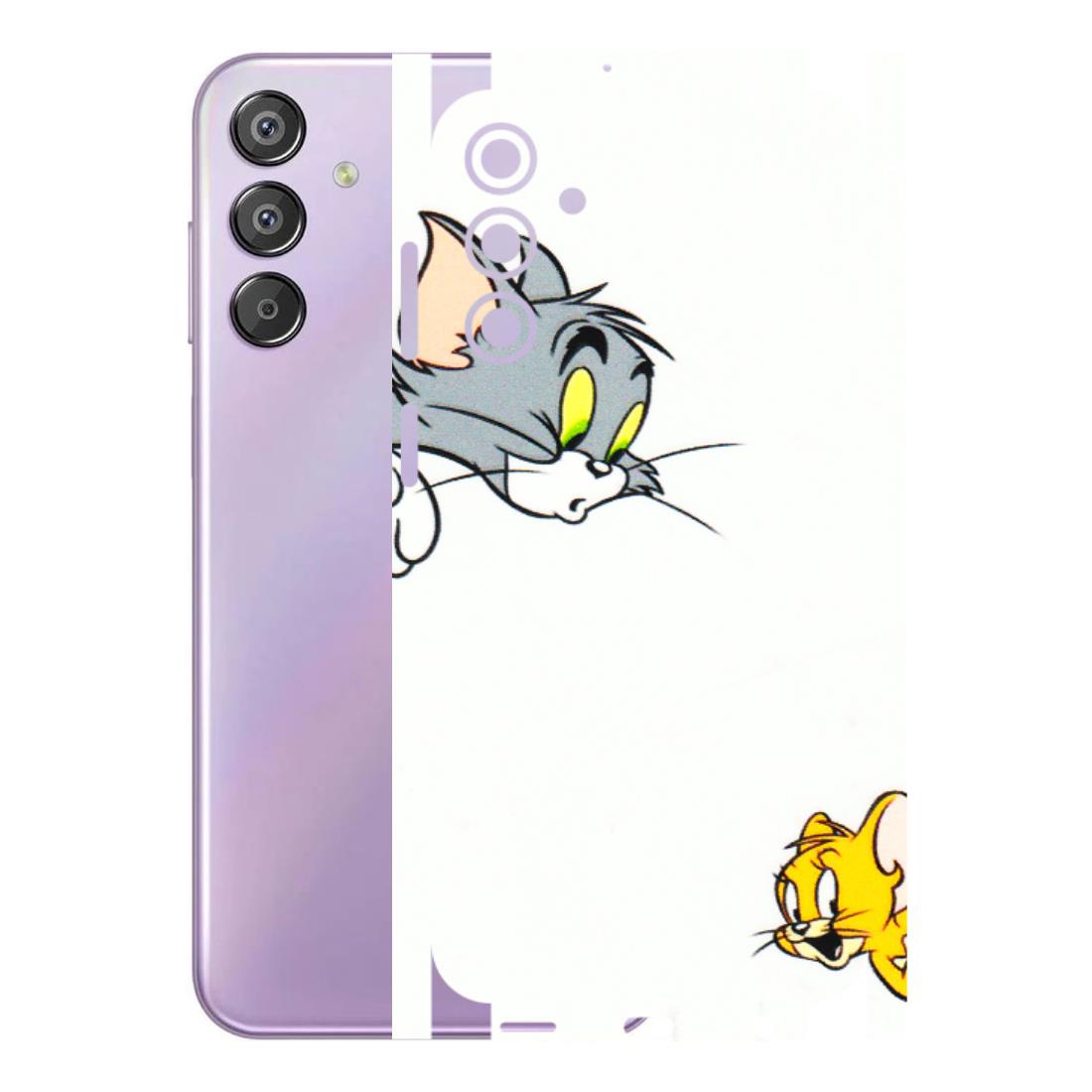 Samsung M/F/Note/Flip and C Phone Skins (All Models) - Cute Tom And Jerry - 3D Embossed Finish (L-220) Samsung Galaxy F15 (5G)