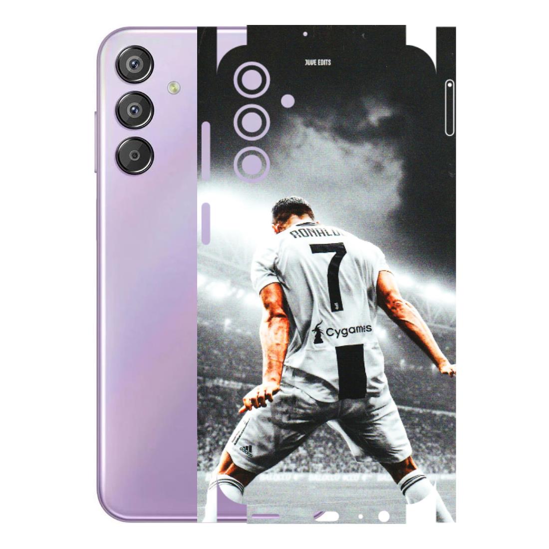 Samsung M/F/Note/Flip and C Phone Skins (All Models) - Ronaldo CR7 Crazy - 3D Embossed Finish (L-44) Samsung Galaxy F15 (5G)