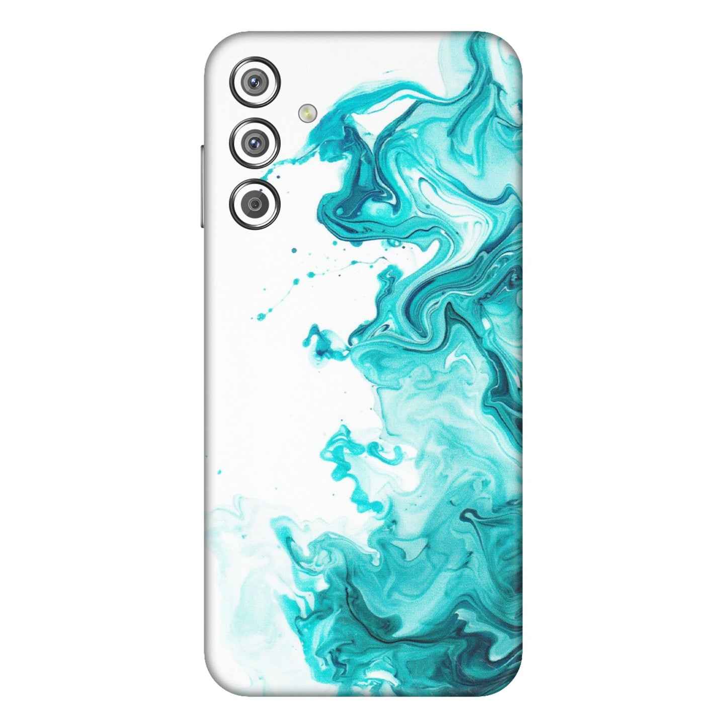 Samsung M/F/Note/Flip and C Phone Skins (All Models) - Sky Blue Abstract Colour - Matte Finish (M-146) Samsung Galaxy F15 (5G)