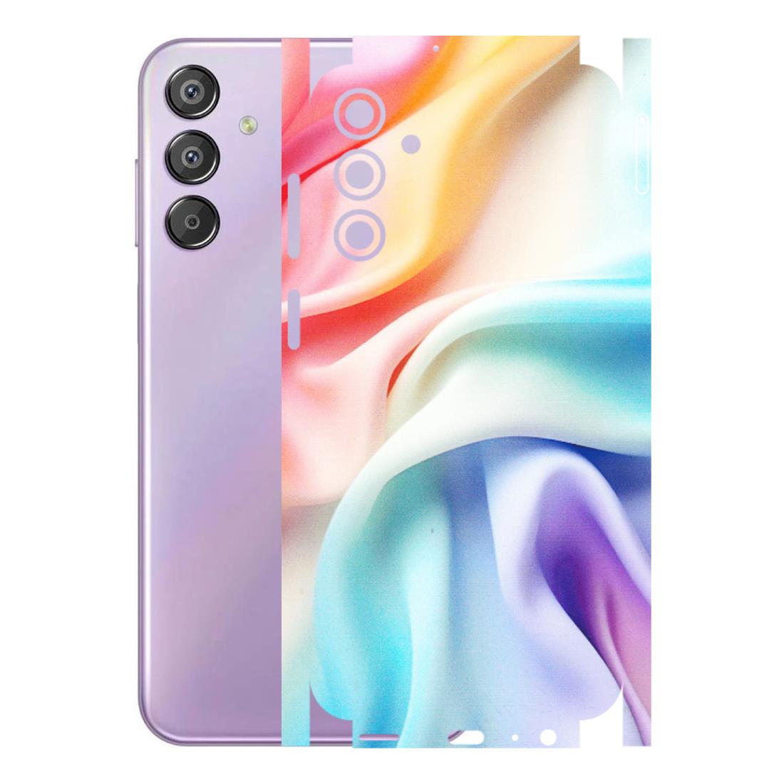 Samsung M/F/Note/Flip and C Phone Skins (All Models) - Colourful Silk Cloth - Matte Finish (M-165) Samsung Galaxy F15 (5G)