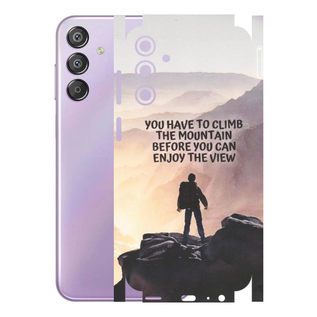 Samsung M/F/Note/Flip and C Phone Skins (All Models) - Motivational Hiking Mountain - Matte Finish (M-28) Samsung Galaxy F15 (5G)