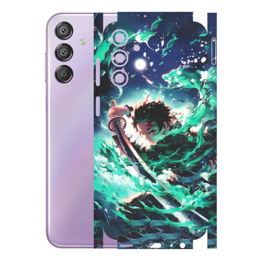 Samsung M/F/Note/Flip and C Phone Skins (All Models) - Sword Fighter Anime - Matte Finish (M-29) Samsung Galaxy F15 (5G)