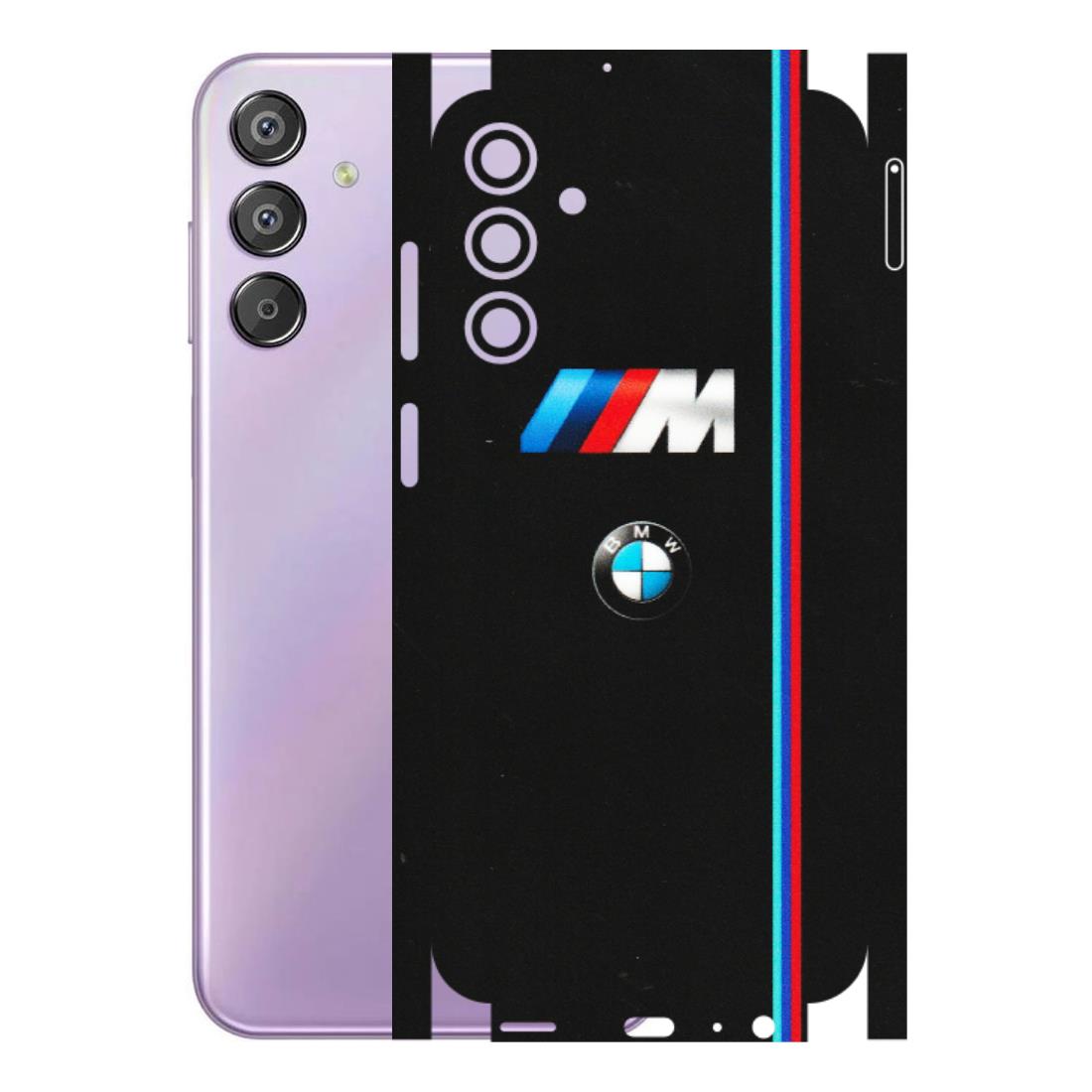 Samsung M/F/Note/Flip and C Phone Skins (All Models) - Styling With Black BMW - Matte Finish (M-74) Samsung Galaxy F15 (5G)