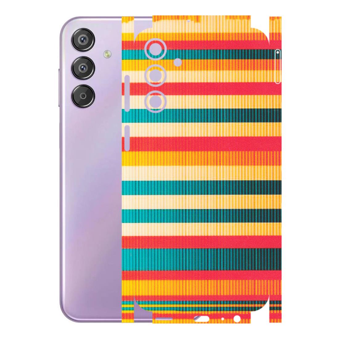 Samsung M/F/Note/Flip and C Phone Skins (All Models) - Colourful Stripes Soothing Effect - Matte Finish (M-86) Samsung Galaxy F15 (5G)
