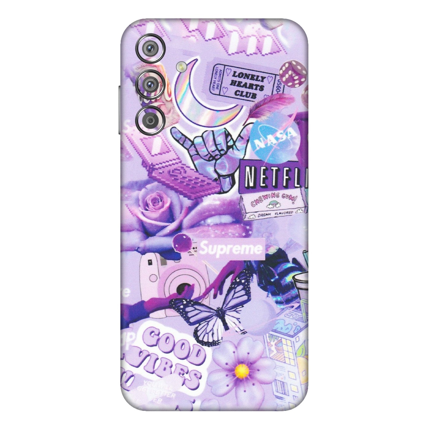 Samsung M/F/Note/Flip and C Phone Skins (All Models) - Supreme Purple Magic - Matte Finish (M-88) Samsung Galaxy F15 (5G)