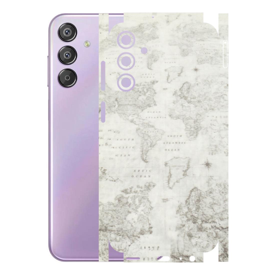 Samsung M/F/Note/Flip and C Phone Skins (All Models) - World Travel Map - Transparent Finish (T-04) Samsung Galaxy F15 (5G)