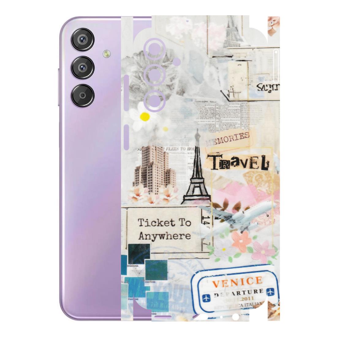 Samsung M/F/Note/Flip and C Phone Skins (All Models) - Travel Memories - Transparent Finish (T-09) Samsung Galaxy F15 (5G)