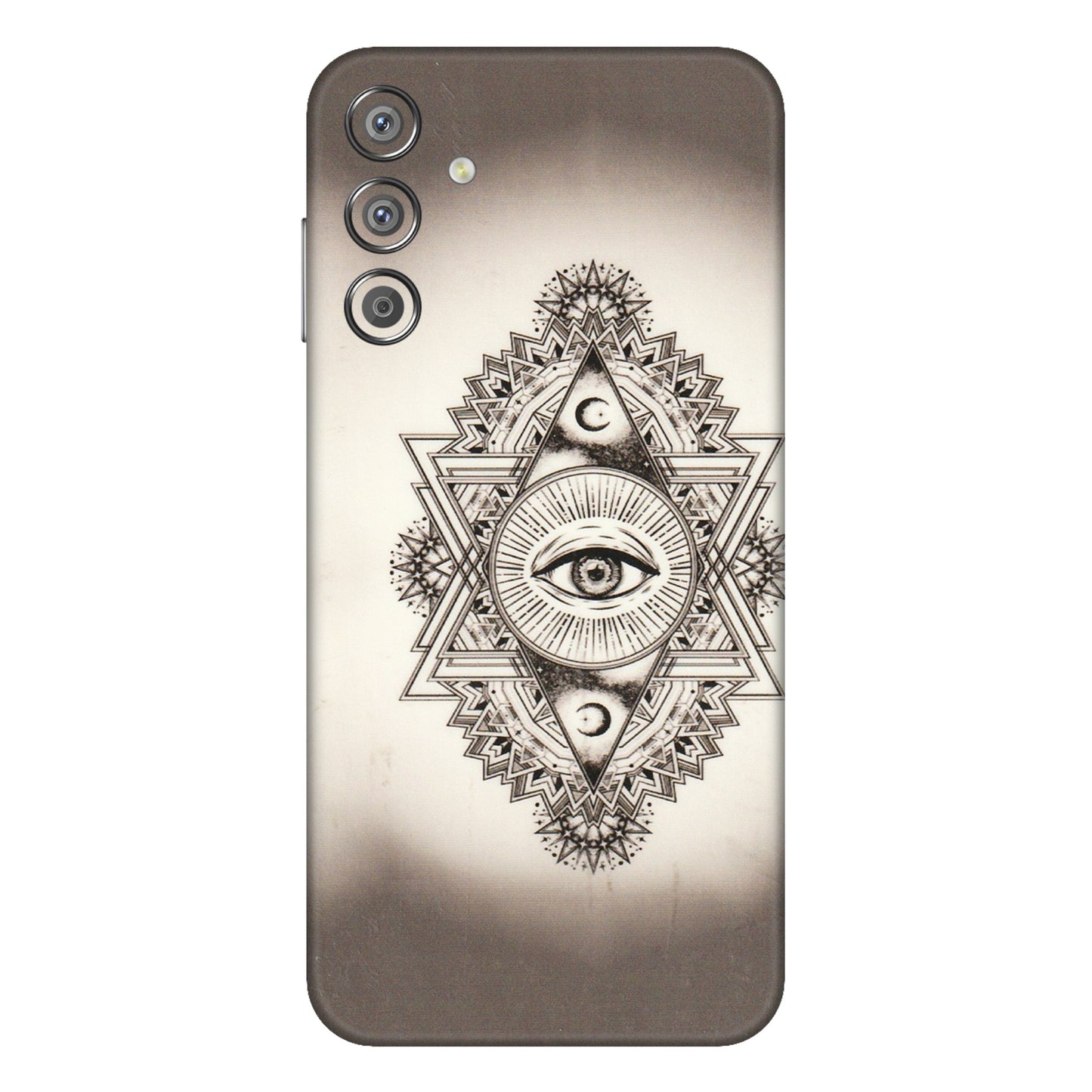 Samsung M/F/Note/Flip and C Phone Skins (All Models) - Illuminati Great Eye - Transparent Finish (T-14) Samsung Galaxy F15 (5G)
