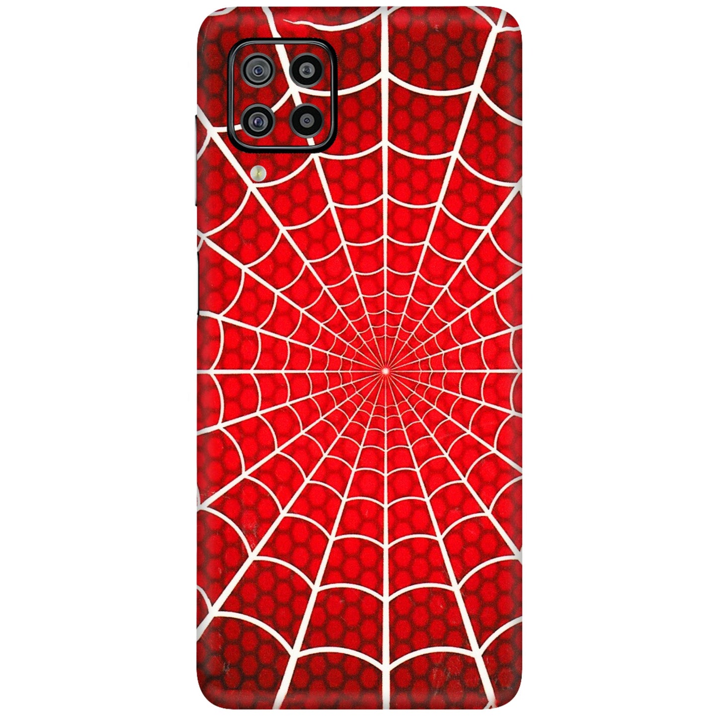 Samsung M/F/Note/Flip and C Phone Skins (All Models) - Classic Spidey Web - 3D Embossed Finish (L-115) Samsung Galaxy F22