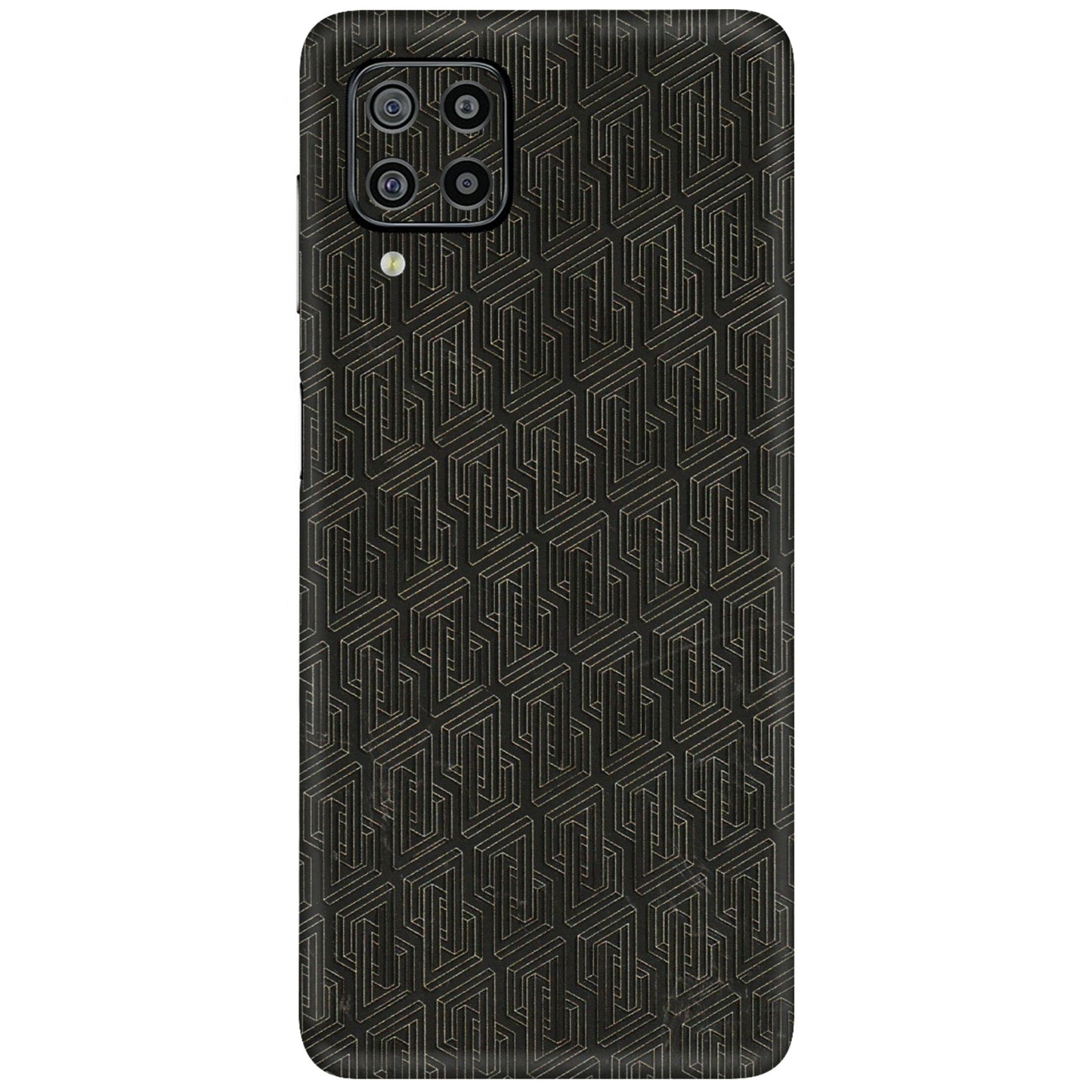 Samsung M/F/Note/Flip and C Phone Skins (All Models) - Black Abstract Pattern - 3D Embossed Finish (L-117) Samsung Galaxy F22
