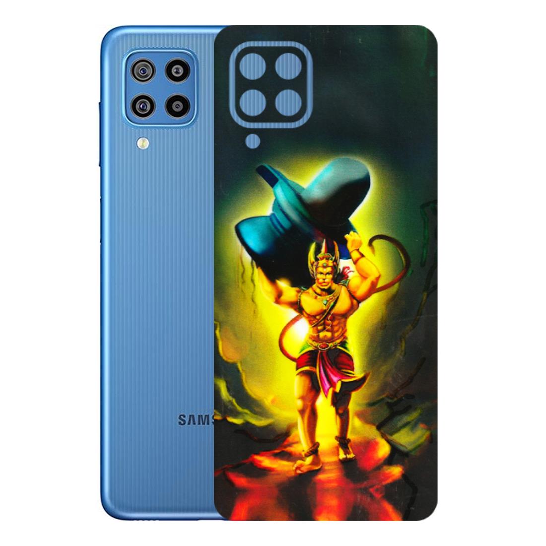 Samsung M/F/Note/Flip and C Phone Skins (All Models) - Hanuman Ji - 3D Embossed Finish (L-128) Samsung Galaxy F22