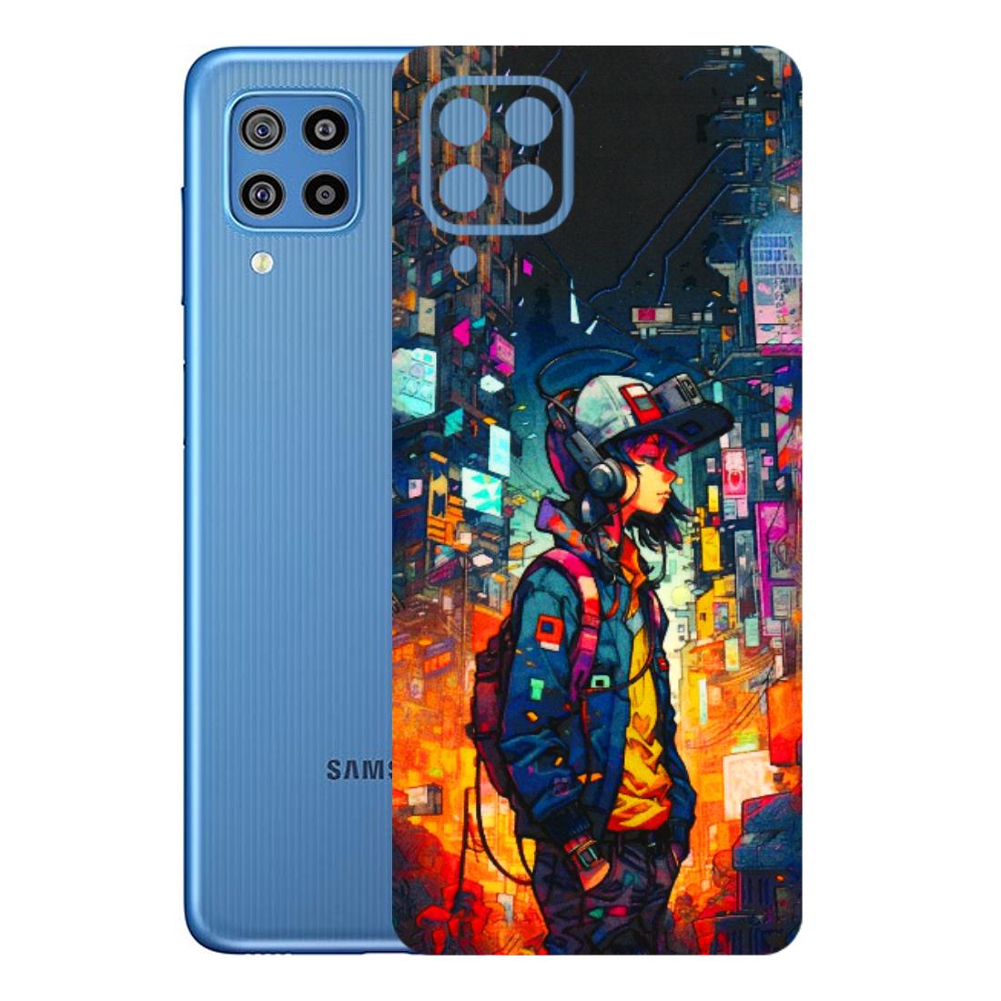 Samsung M/F/Note/Flip and C Phone Skins (All Models) - Street Anime Guy - 3D Embossed Finish (L-158) Samsung Galaxy F22