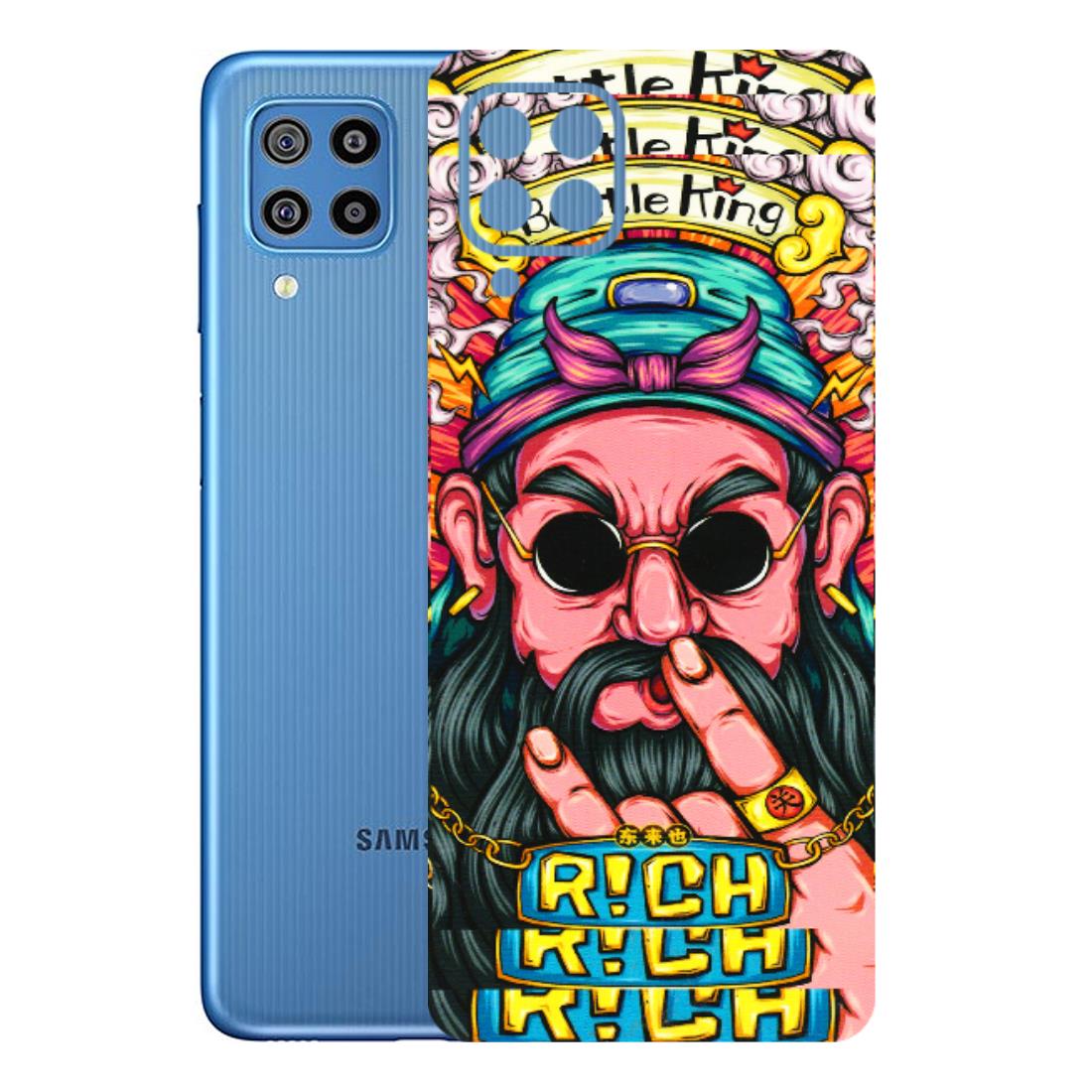 Samsung M/F/Note/Flip and C Phone Skins (All Models) - Battle King Dude Face - 3D Embossed Finish (L-178) Samsung Galaxy F22