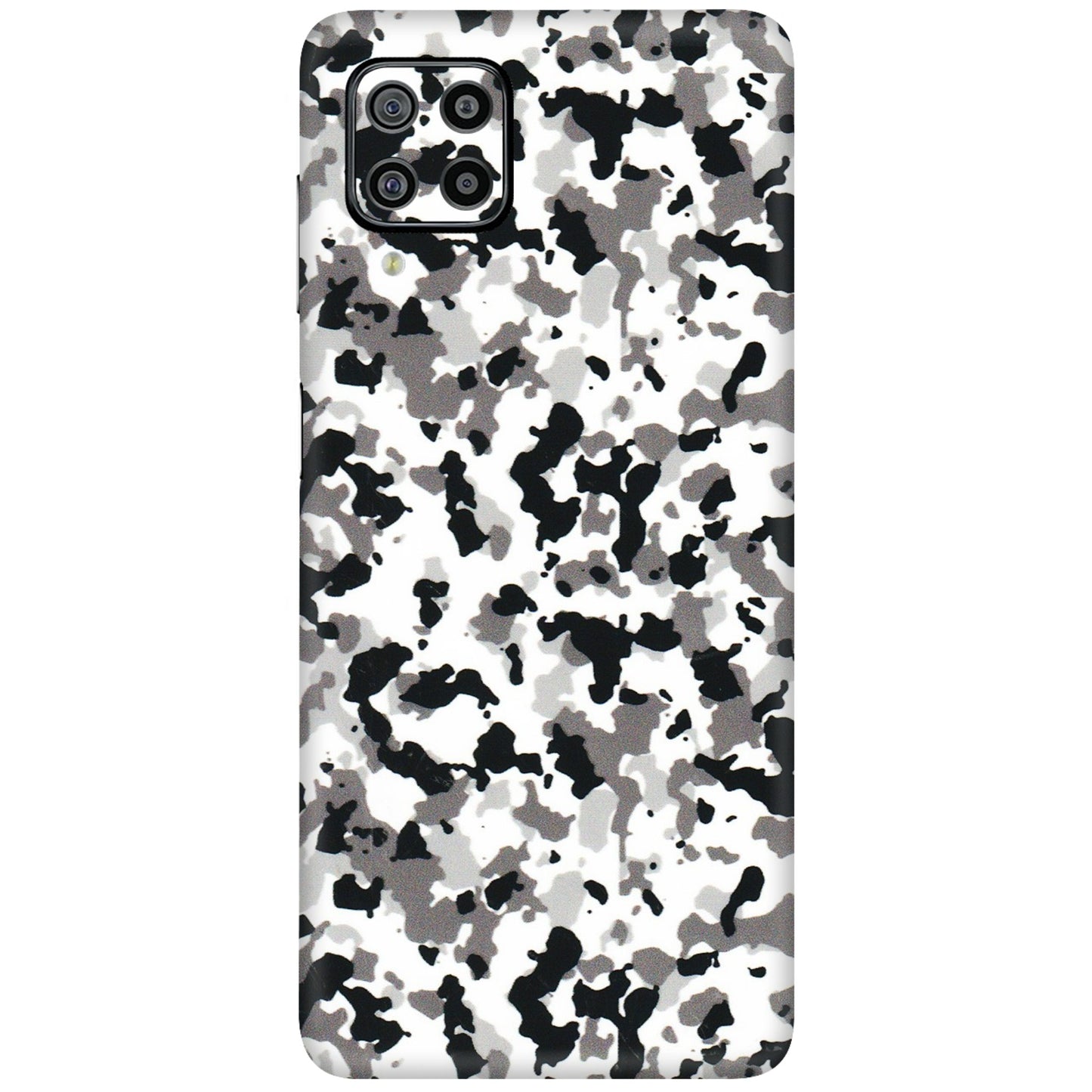 Samsung M/F/Note/Flip and C Phone Skins (All Models) - White Black Camouflage - 3D Embossed Finish (L-18) Samsung Galaxy F22