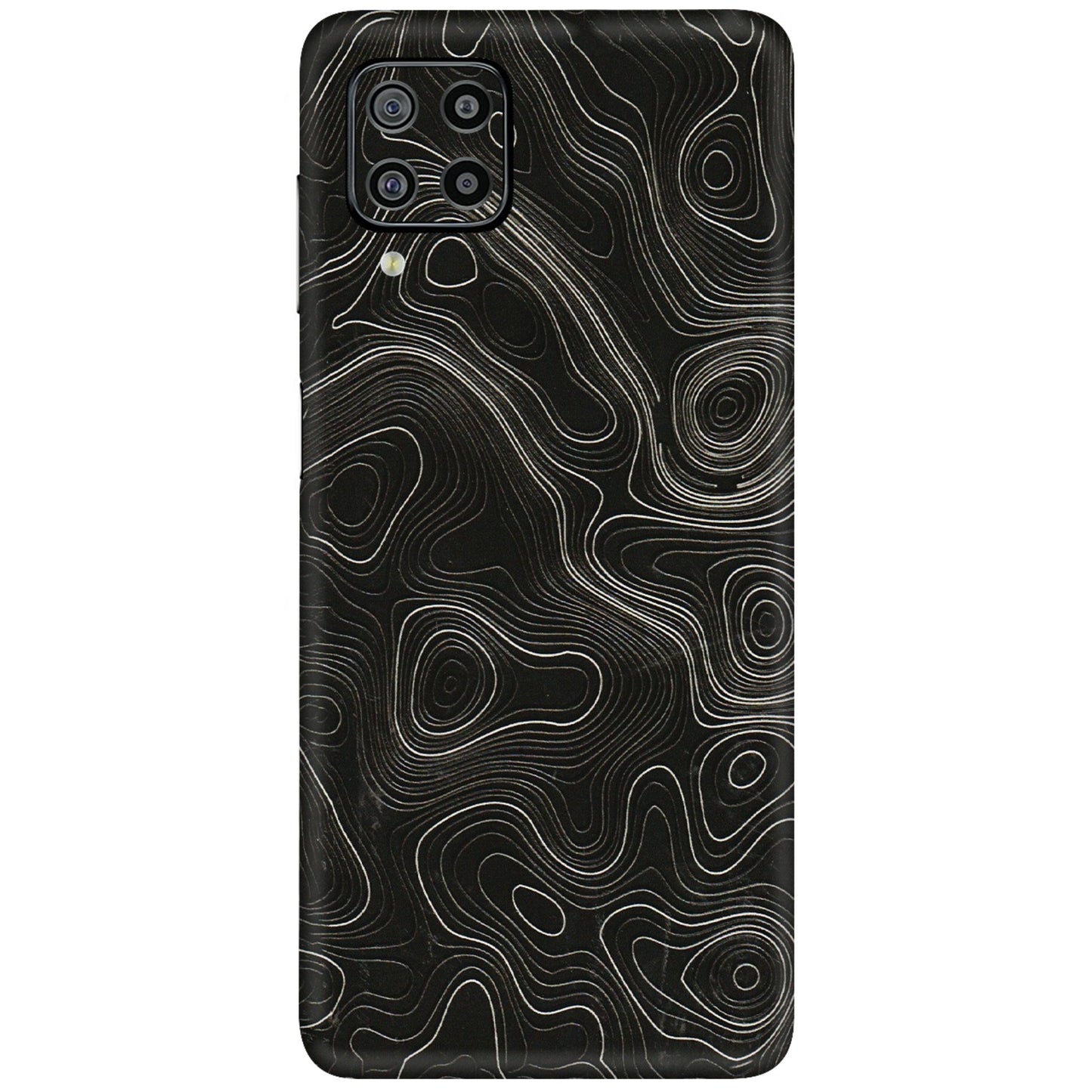 Samsung M/F/Note/Flip and C Phone Skins (All Models) - Black Swirl - 3D Embossed Finish (L-196) Samsung Galaxy F22
