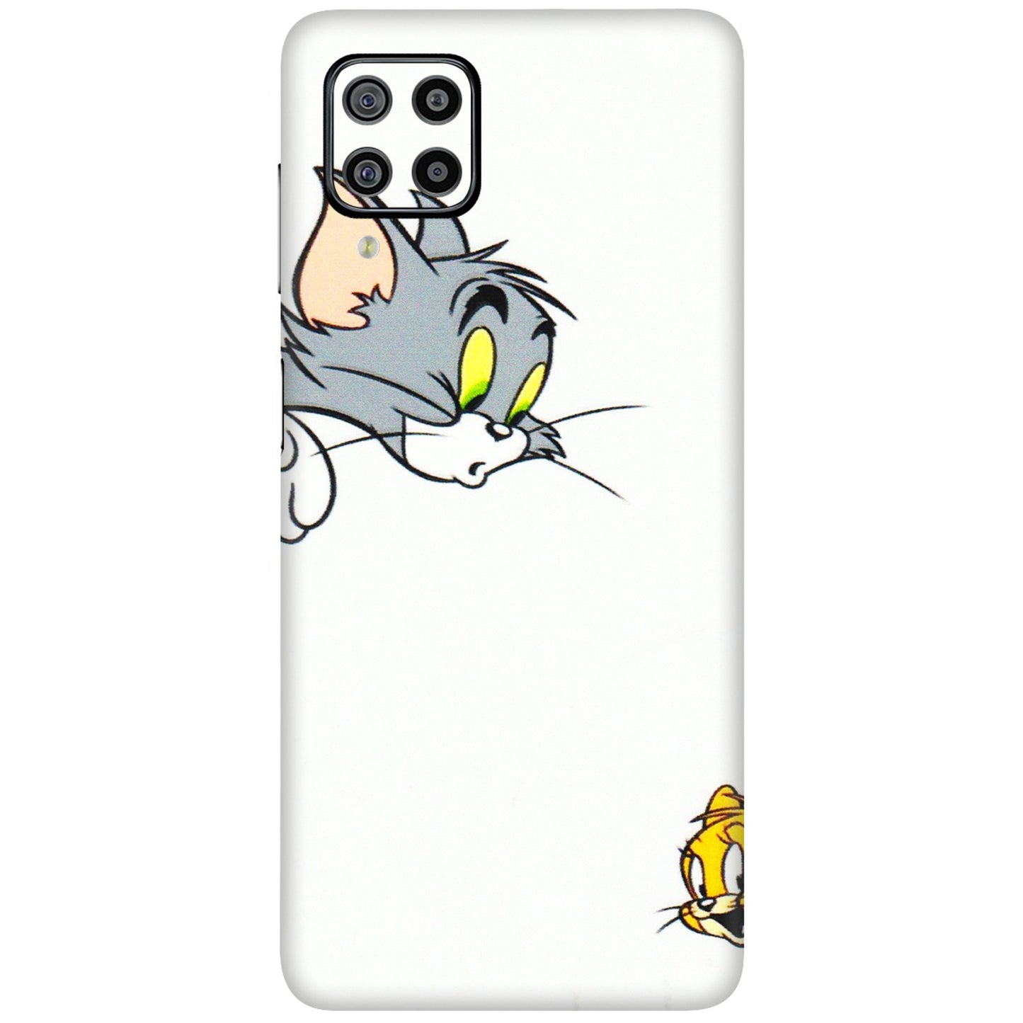 Samsung M/F/Note/Flip and C Phone Skins (All Models) - Cute Tom And Jerry - 3D Embossed Finish (L-220) Samsung Galaxy F22