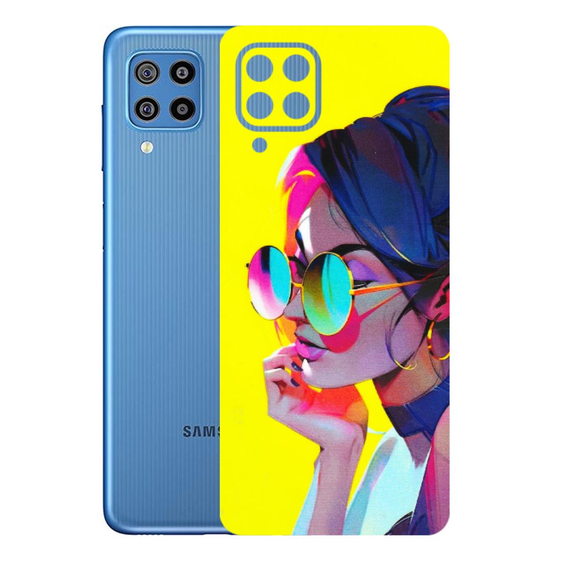 Samsung M/F/Note/Flip and C Phone Skins (All Models) - Bold Stylish Girl - 3D Embossed Finish (L-222) Samsung Galaxy F22