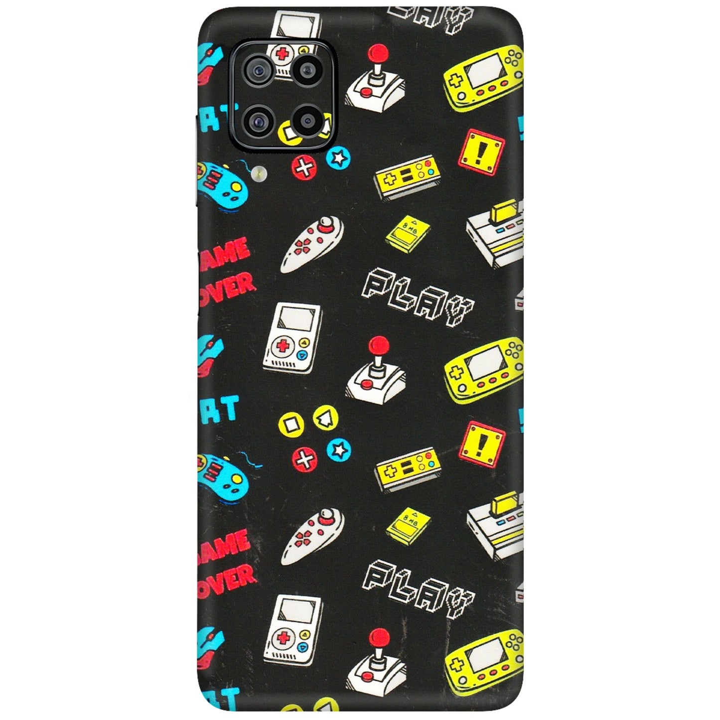 Samsung M/F/Note/Flip and C Phone Skins (All Models) - Gaming Doodles - 3D Embossed Finish (L-224) Samsung Galaxy F22