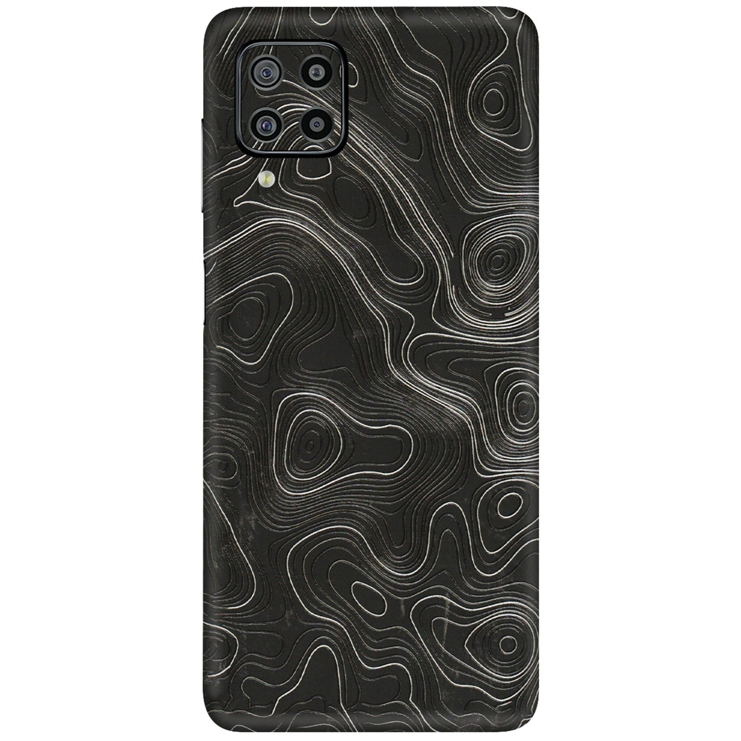 Samsung M/F/Note/Flip and C Phone Skins (All Models) - Abstract White Line Map - 3D Embossed Finish (L-269) Samsung Galaxy F22
