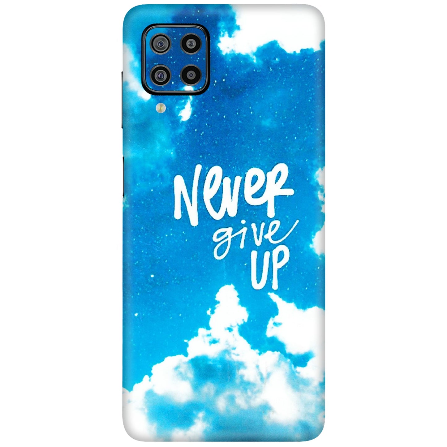 Samsung M/F/Note/Flip and C Phone Skins (All Models) - Never Give Up - 3D Embossed Finish (L-279) Samsung Galaxy F22