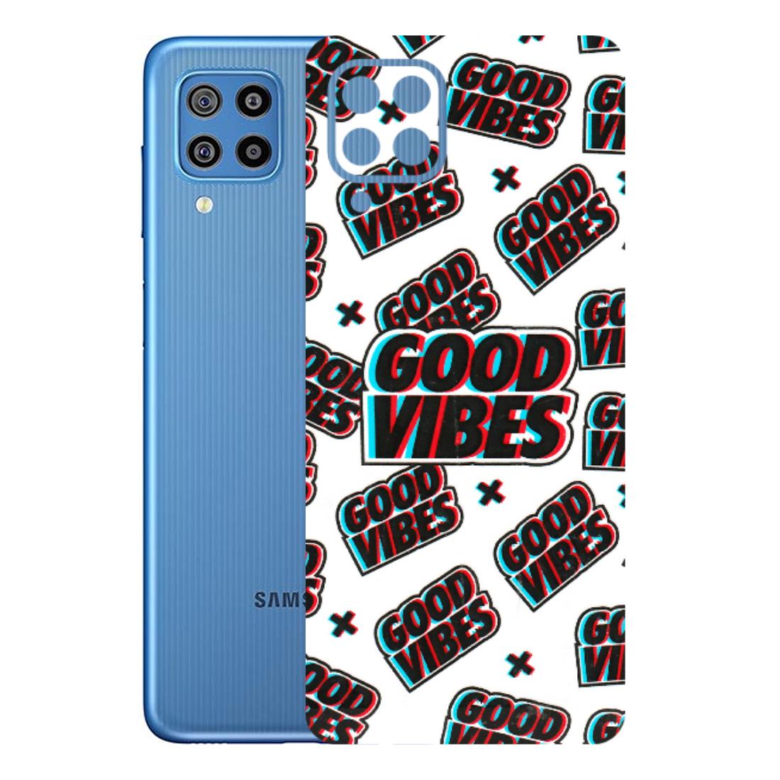 Samsung M/F/Note/Flip and C Phone Skins (All Models) - Good Vibes - 3D Embossed Finish (L-282) Samsung Galaxy F22