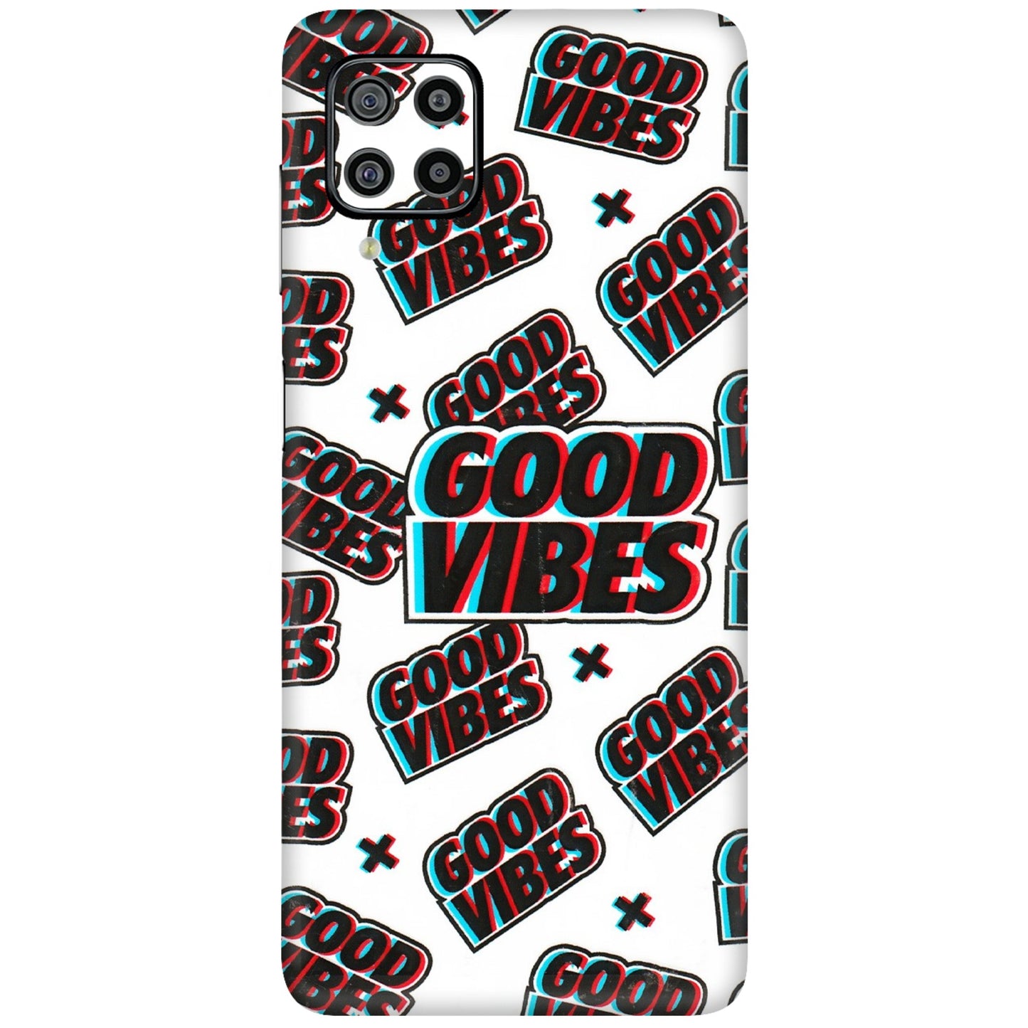 Samsung M/F/Note/Flip and C Phone Skins (All Models) - Good Vibes - 3D Embossed Finish (L-282) Samsung Galaxy F22