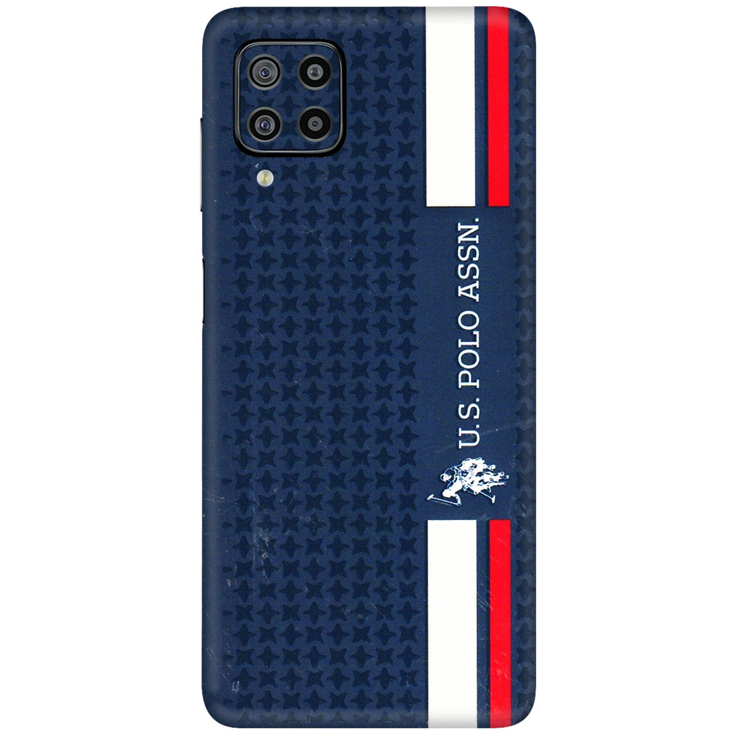 Samsung M/F/Note/Flip and C Phone Skins (All Models) - US POLO Designer Brand - 3D Embossed Finish (L-65) Samsung Galaxy F22