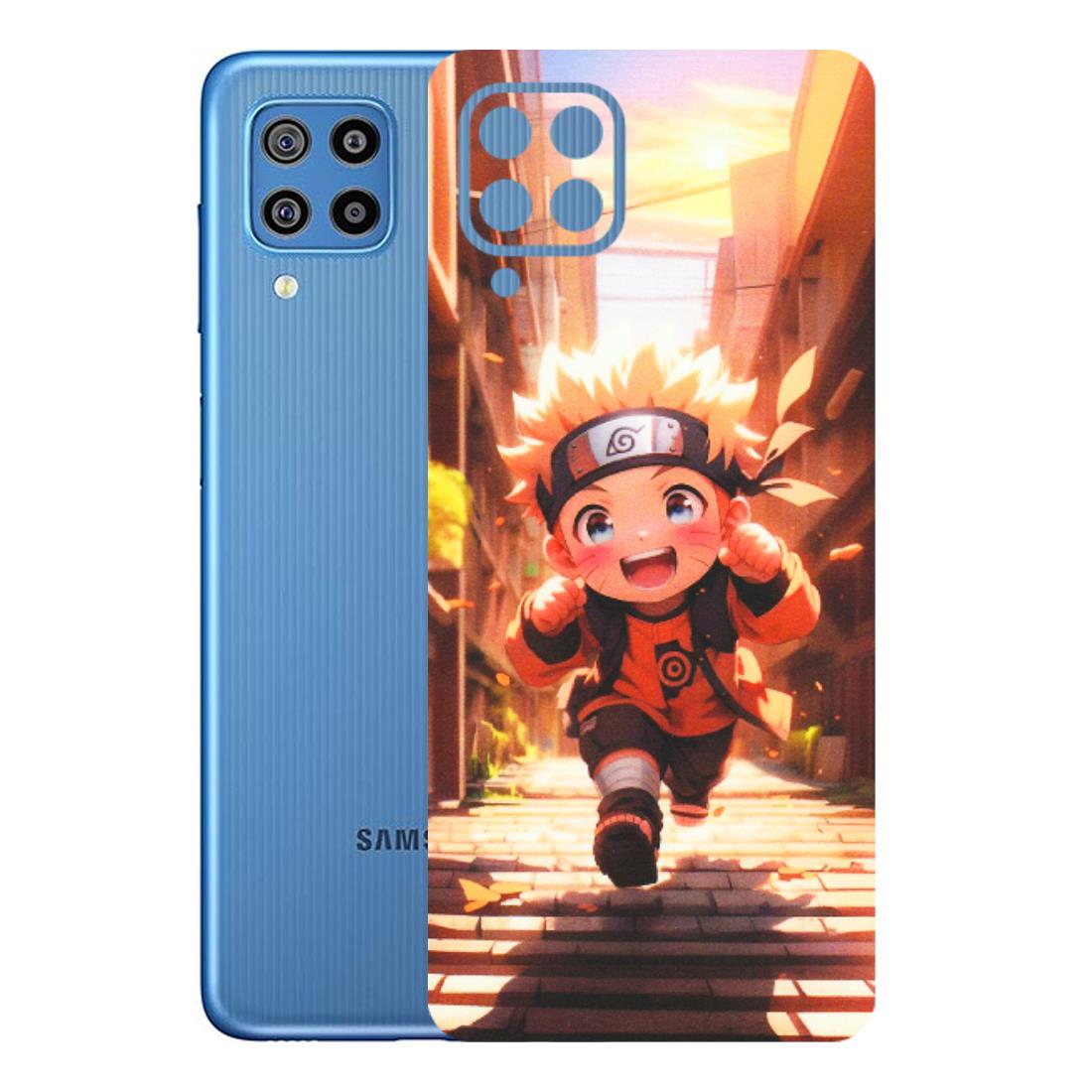 Samsung M/F/Note/Flip and C Phone Skins (All Models) - Naruto Cute Toon Running - Matte Finish (M-04) Samsung Galaxy F22