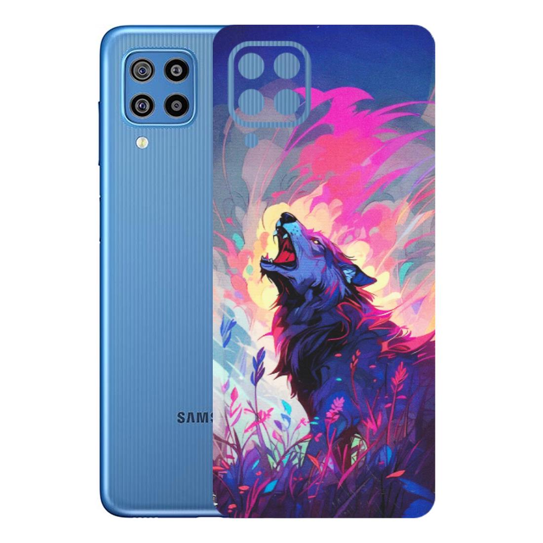 Samsung M/F/Note/Flip and C Phone Skins (All Models) - New Wild Wolf Abstract - Matte Finish (M-125) Samsung Galaxy F22