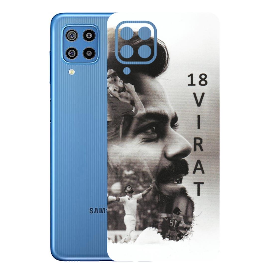 Samsung M/F/Note/Flip and C Phone Skins (All Models) - Virat Kohli Cricketer - Matte Finish (M-163) Samsung Galaxy F22