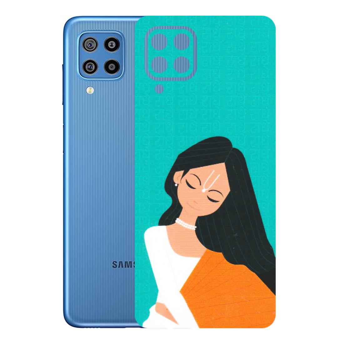 Samsung M/F/Note/Flip and C Phone Skins (All Models) - Radhe Radhe With Hindu Symbol - Matte Finish (M-164) Samsung Galaxy F22