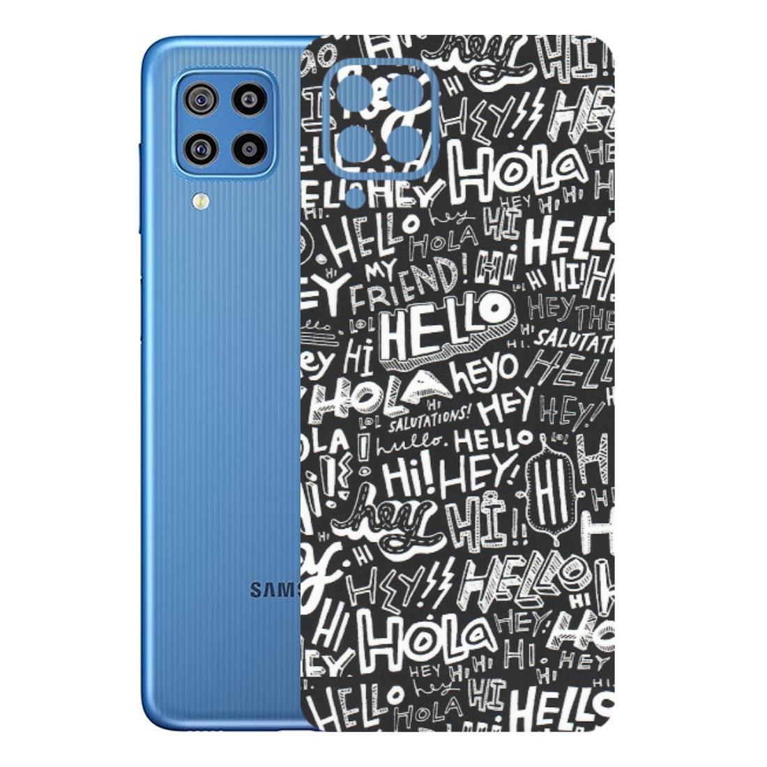 Samsung M/F/Note/Flip and C Phone Skins (All Models) - Hi Hello Doodles - Matte Finish (M-25) Samsung Galaxy F22