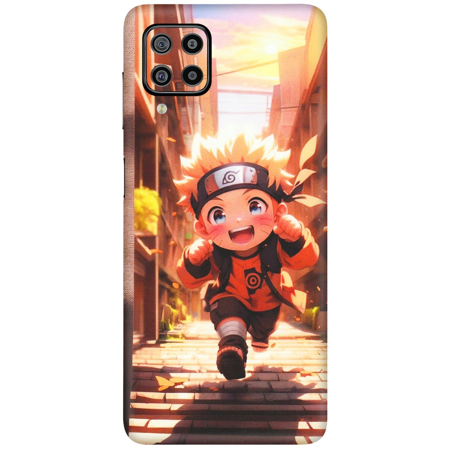 Samsung M/F/Note/Flip and C Phone Skins (All Models) - Naruto Cute Toon Running - Matte Finish (M-04) Samsung Galaxy F22