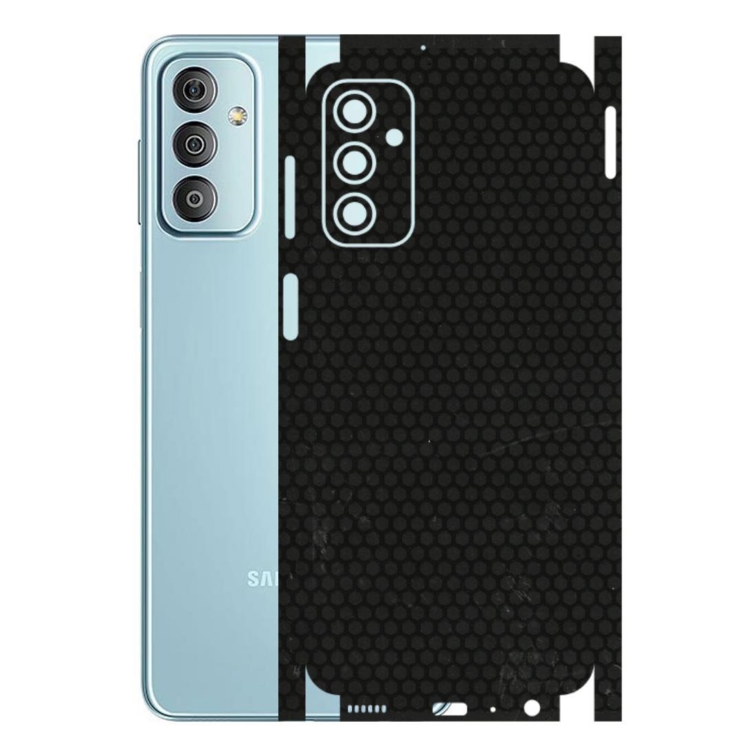 Samsung M/F/Note/Flip and C Phone Skins (All Models) - Black honeycomb - 3D Embossed Finish (L-114) Samsung Galaxy F23