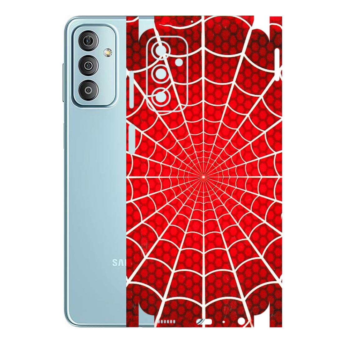 Samsung M/F/Note/Flip and C Phone Skins (All Models) - Classic Spidey Web - 3D Embossed Finish (L-115) Samsung Galaxy F23