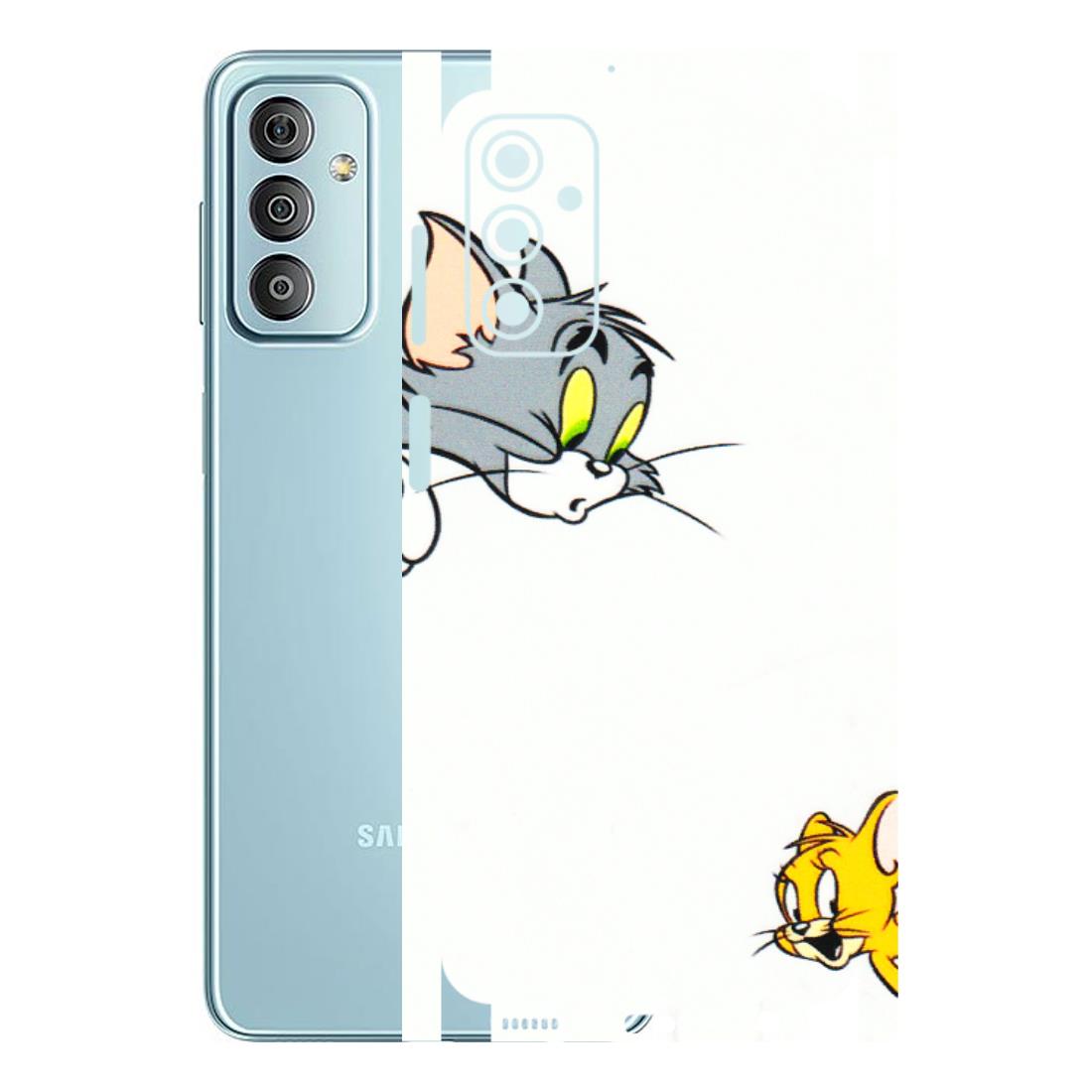 Samsung M/F/Note/Flip and C Phone Skins (All Models) - Cute Tom And Jerry - 3D Embossed Finish (L-220) Samsung Galaxy F23