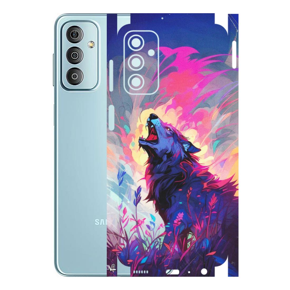Samsung M/F/Note/Flip and C Phone Skins (All Models) - New Wild Wolf Abstract - Matte Finish (M-125) Samsung Galaxy F23