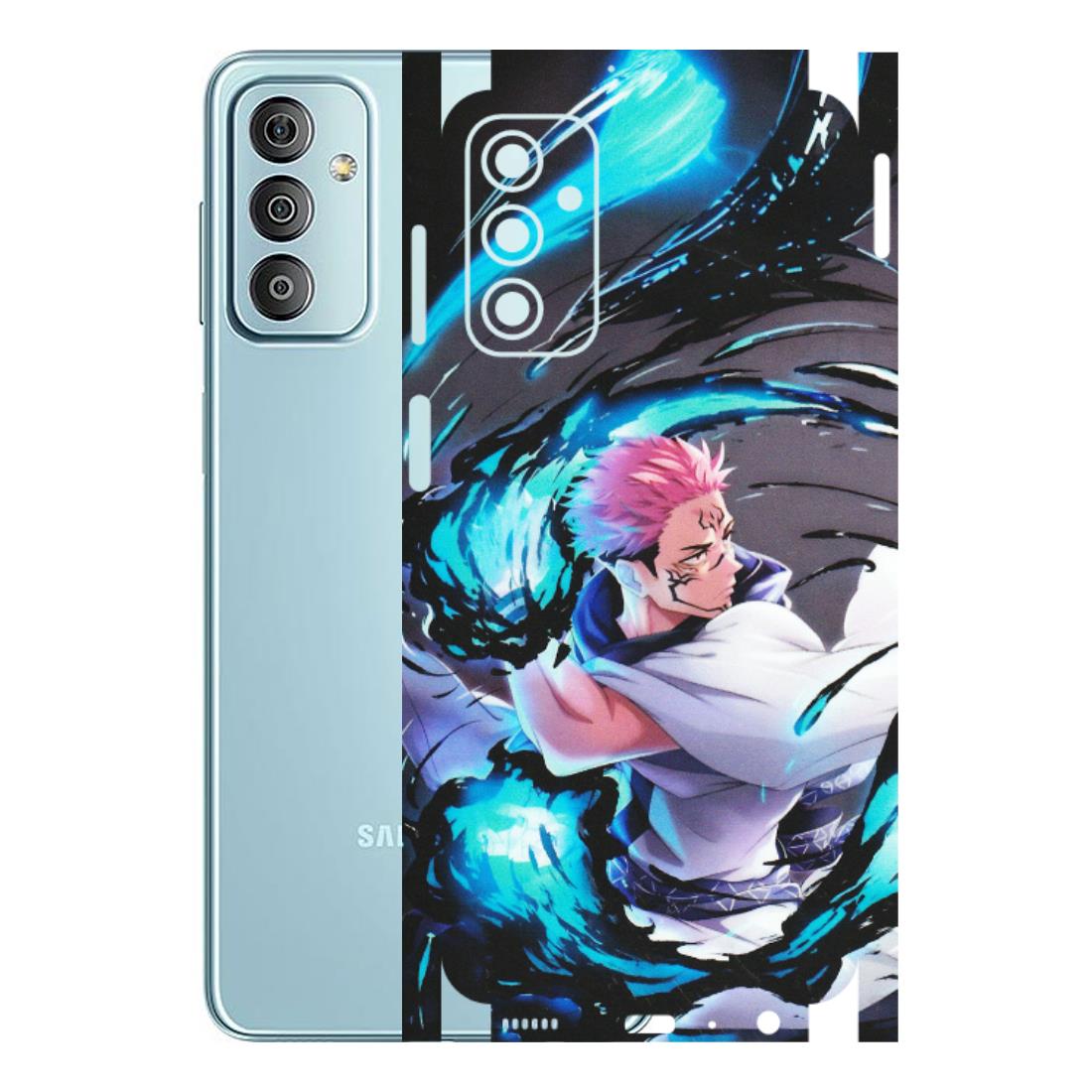 Samsung M/F/Note/Flip and C Phone Skins (All Models) - New Jujutsu Kaisen Grey Blue Anime - Matte Finish (M-127) Samsung Galaxy F23