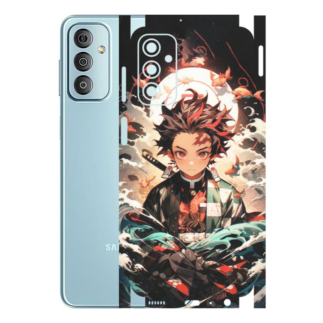 Samsung M/F/Note/Flip and C Phone Skins (All Models) - Tanjiro Demon Slayer Anime - Matte Finish (M-158) Samsung Galaxy F23