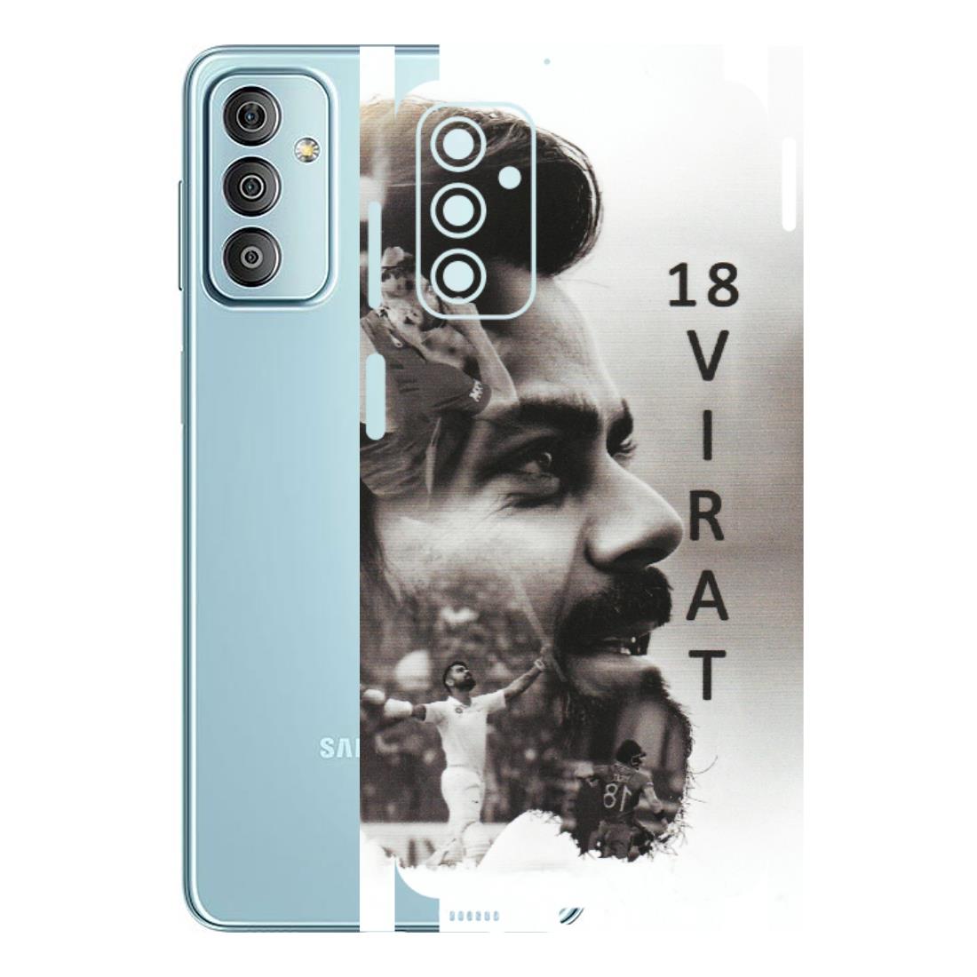 Samsung M/F/Note/Flip and C Phone Skins (All Models) - Virat Kohli Cricketer - Matte Finish (M-163) Samsung Galaxy F23