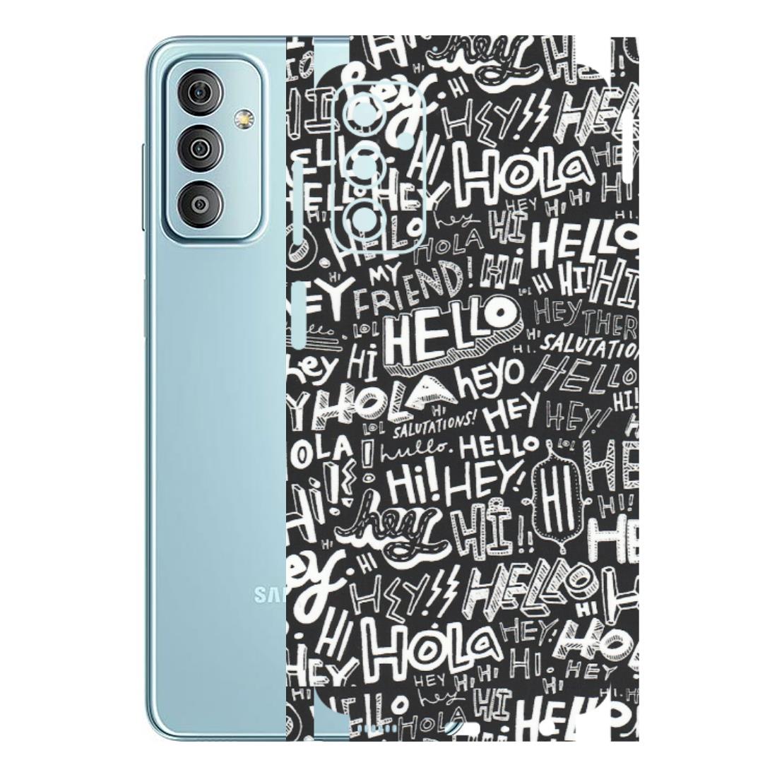 Samsung M/F/Note/Flip and C Phone Skins (All Models) - Hi Hello Doodles - Matte Finish (M-25) Samsung Galaxy F23
