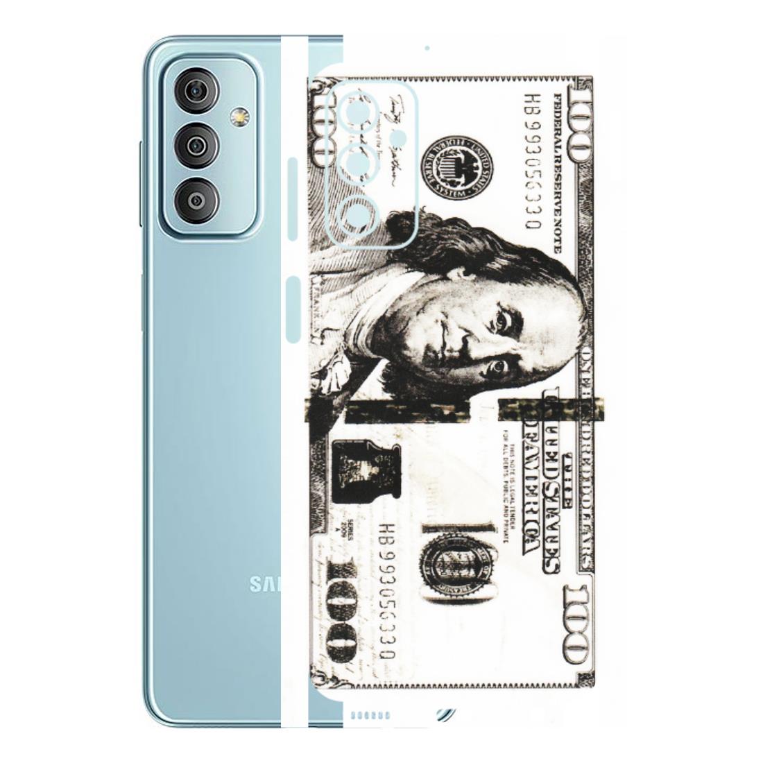 Samsung M/F/Note/Flip and C Phone Skins (All Models) - 100 Dollar Currency - Transparent Finish (T-01) Samsung Galaxy F23