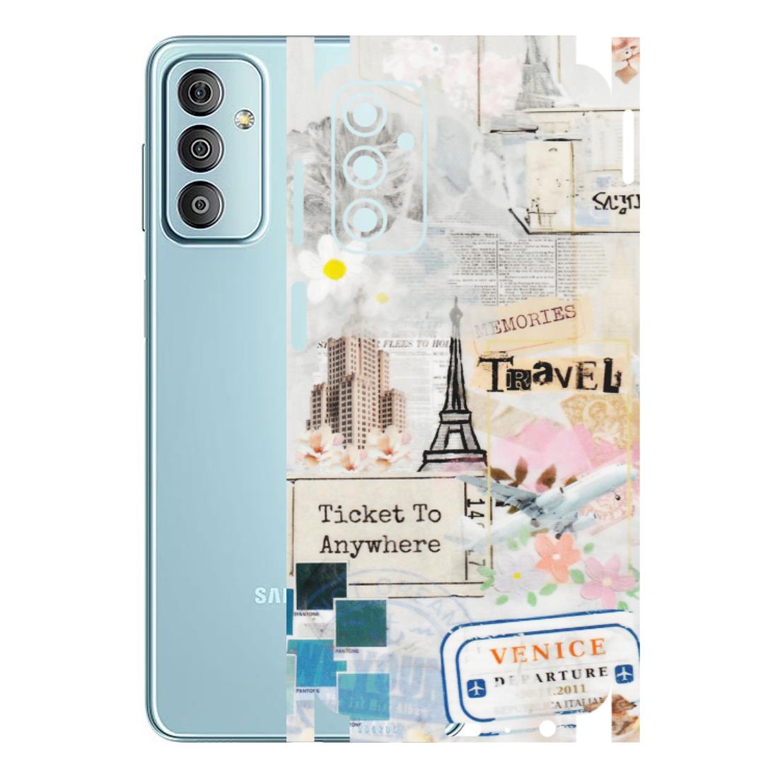 Samsung M/F/Note/Flip and C Phone Skins (All Models) - Travel Memories - Transparent Finish (T-09) Samsung Galaxy F23