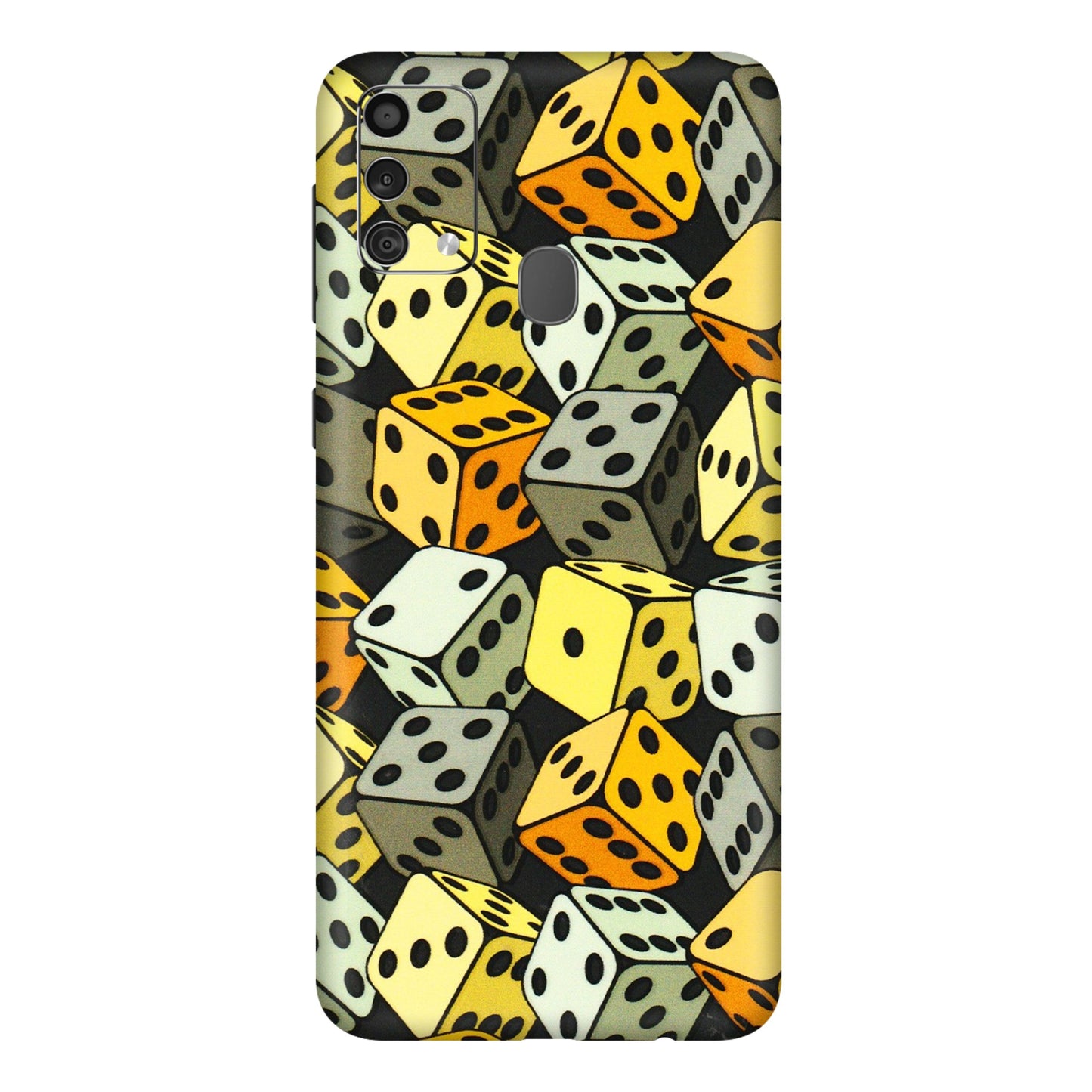 Samsung M/F/Note/Flip and C Phone Skins (All Models) - Dices Of Life - 3D Embossed Finish (L-04) Samsung Galaxy F41