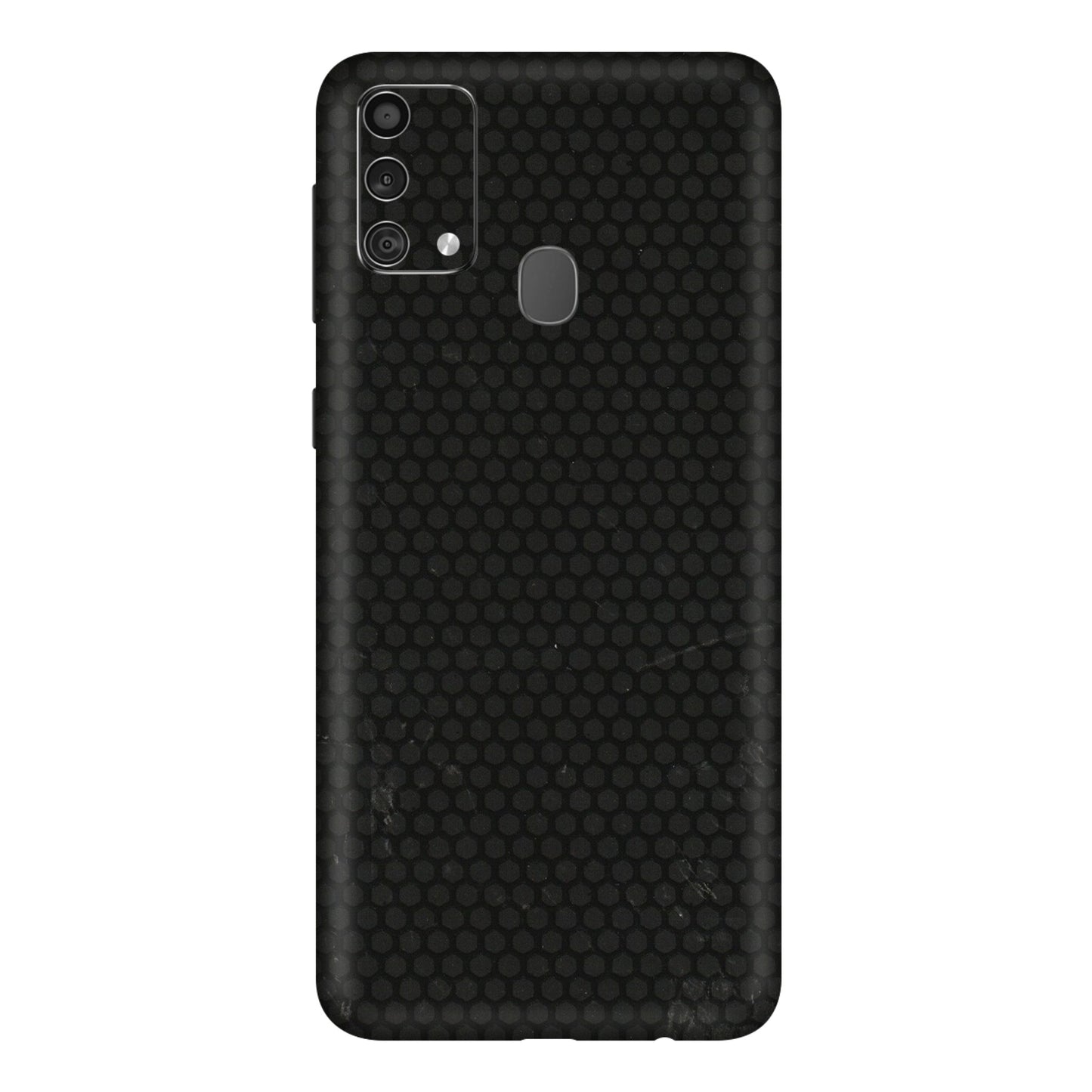 Samsung M/F/Note/Flip and C Phone Skins (All Models) - Black honeycomb - 3D Embossed Finish (L-114) Samsung Galaxy F41