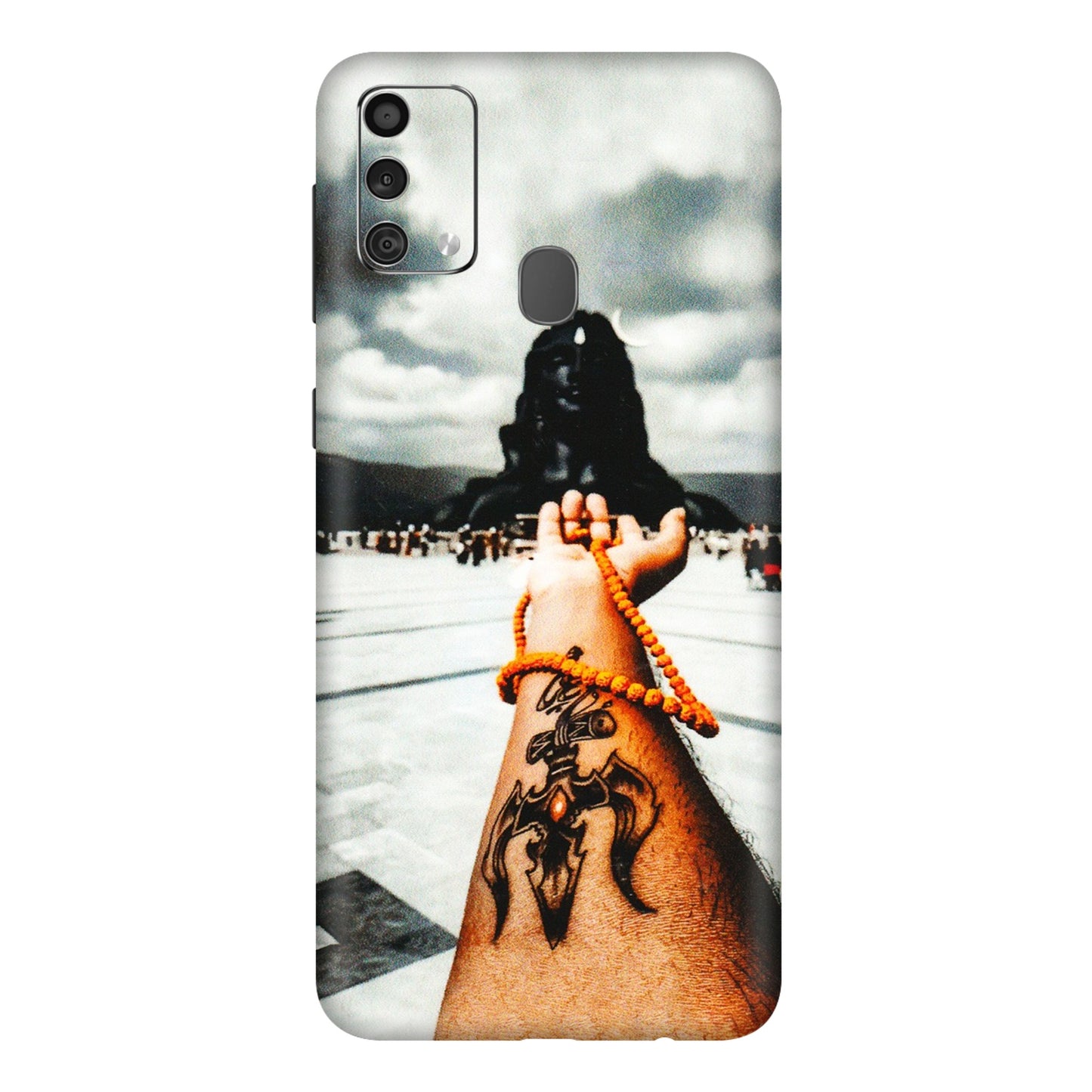 Samsung M/F/Note/Flip and C Phone Skins (All Models) - Jai Adiyogi Mahakaal - 3D Embossed Finish (L-164) Samsung Galaxy F41