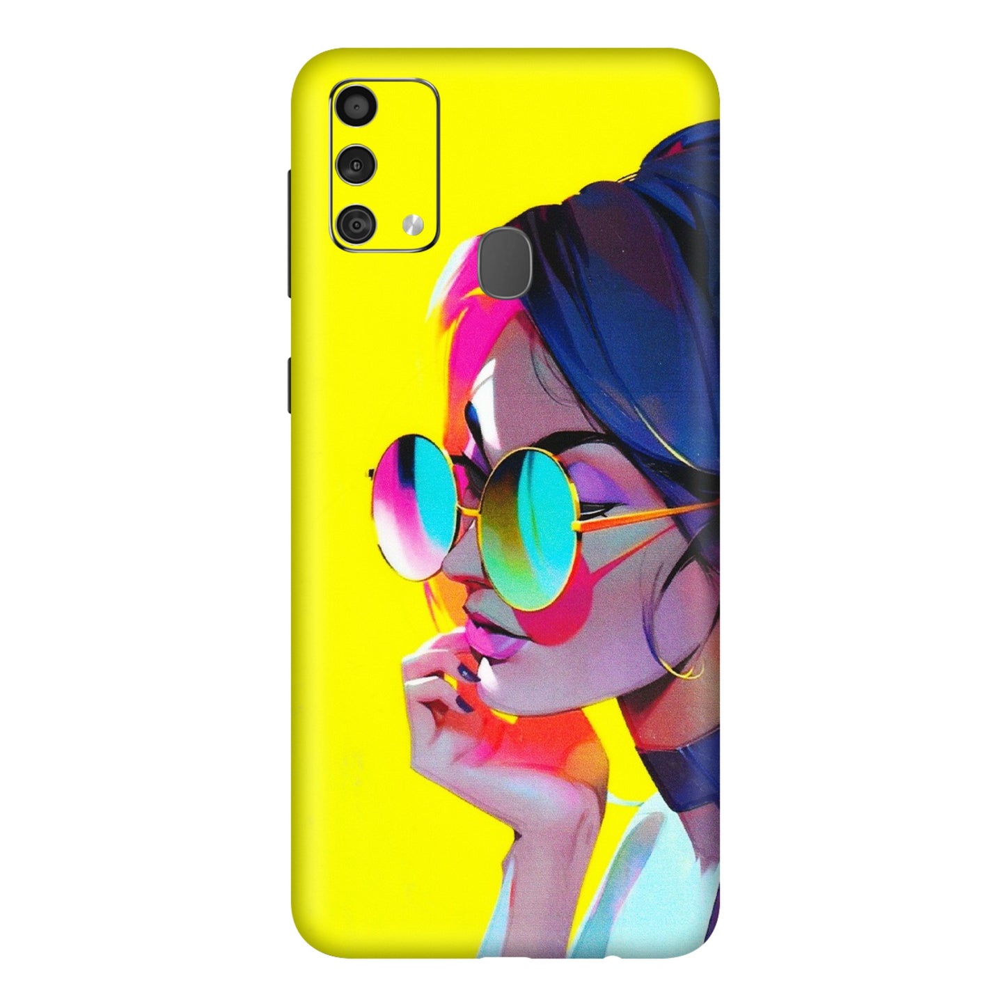 Samsung M/F/Note/Flip and C Phone Skins (All Models) - Bold Stylish Girl - 3D Embossed Finish (L-222) Samsung Galaxy F41